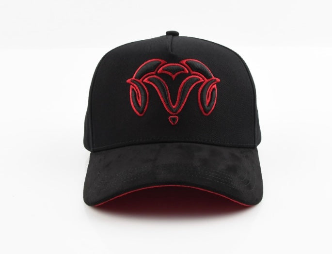 Relentless Ram Hat Black/Red Suede