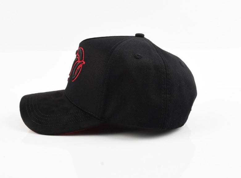 Relentless Ram Hat Black/Red Suede