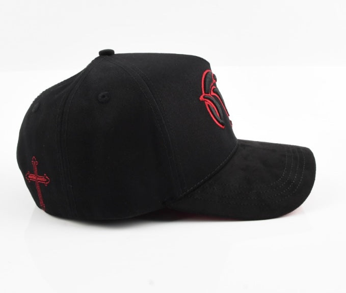 Relentless Ram Hat Black/Red Suede